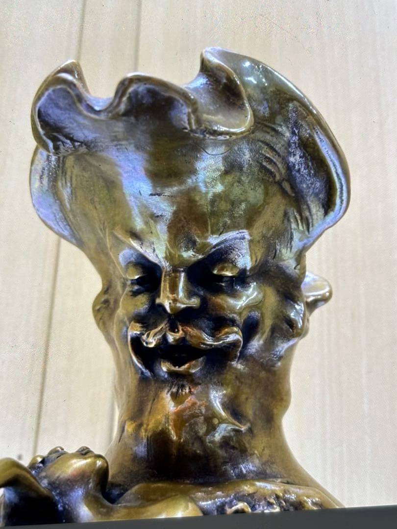 Marcel Paris ブロンズ 花瓶「Marsely Paris」彫刻家署名