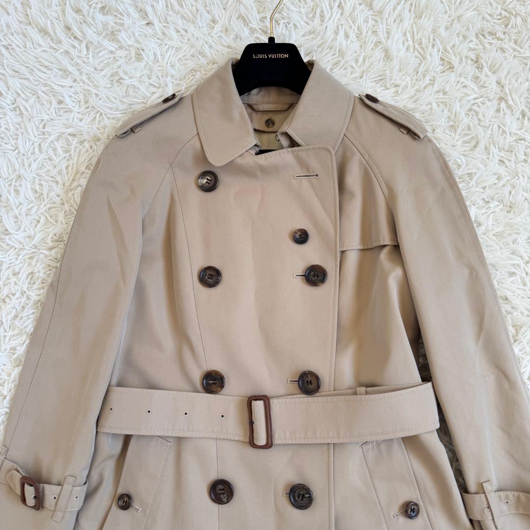 極美品　マキシ丈　バーバリーロンドン　トレンチコート　2way　ノバチェック　S