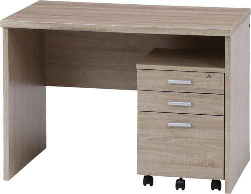 【新品・送料無料】デスク２点セット　ホワイトオーク