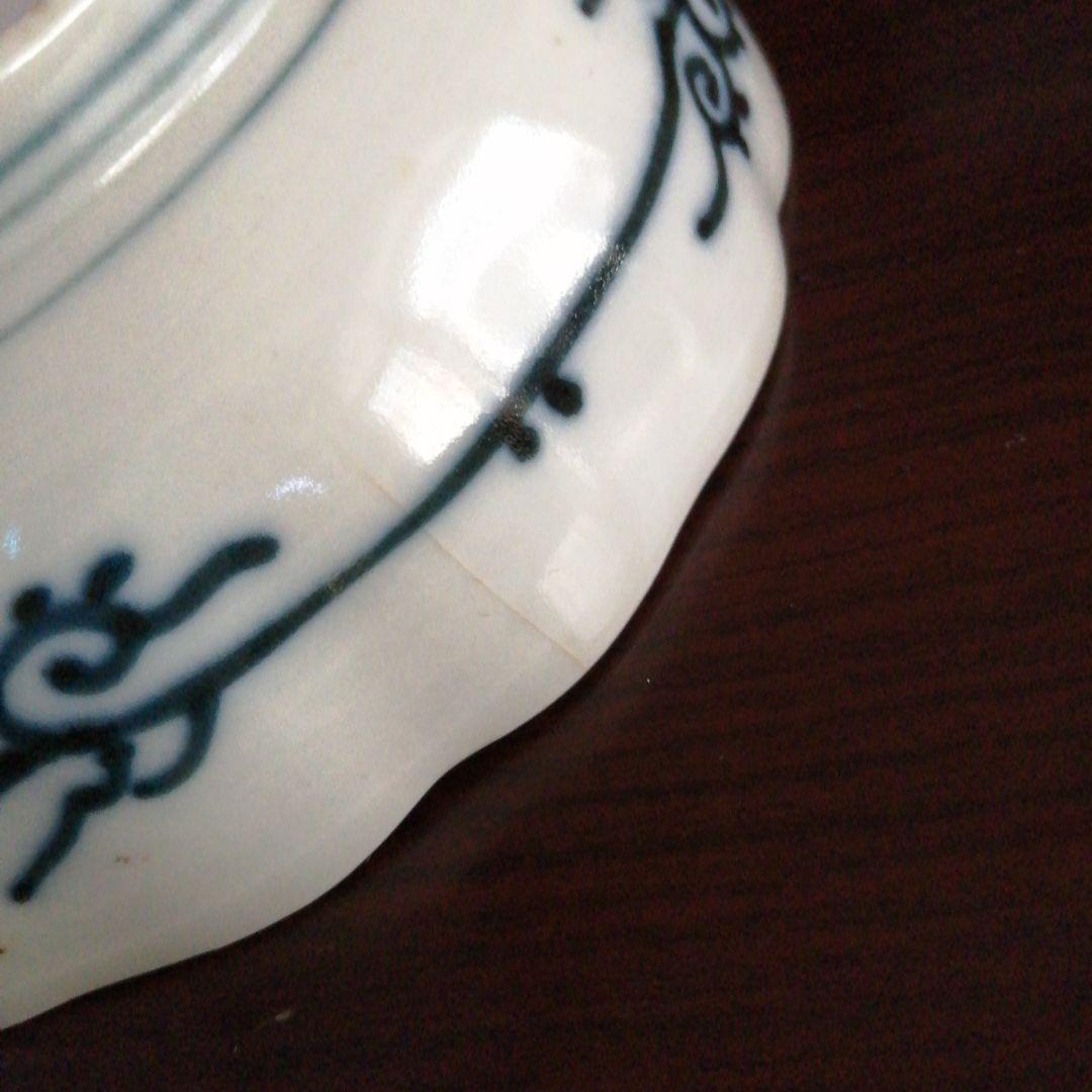 伊万里　錦灯灯籠画膾皿　6客　15cm　明治期