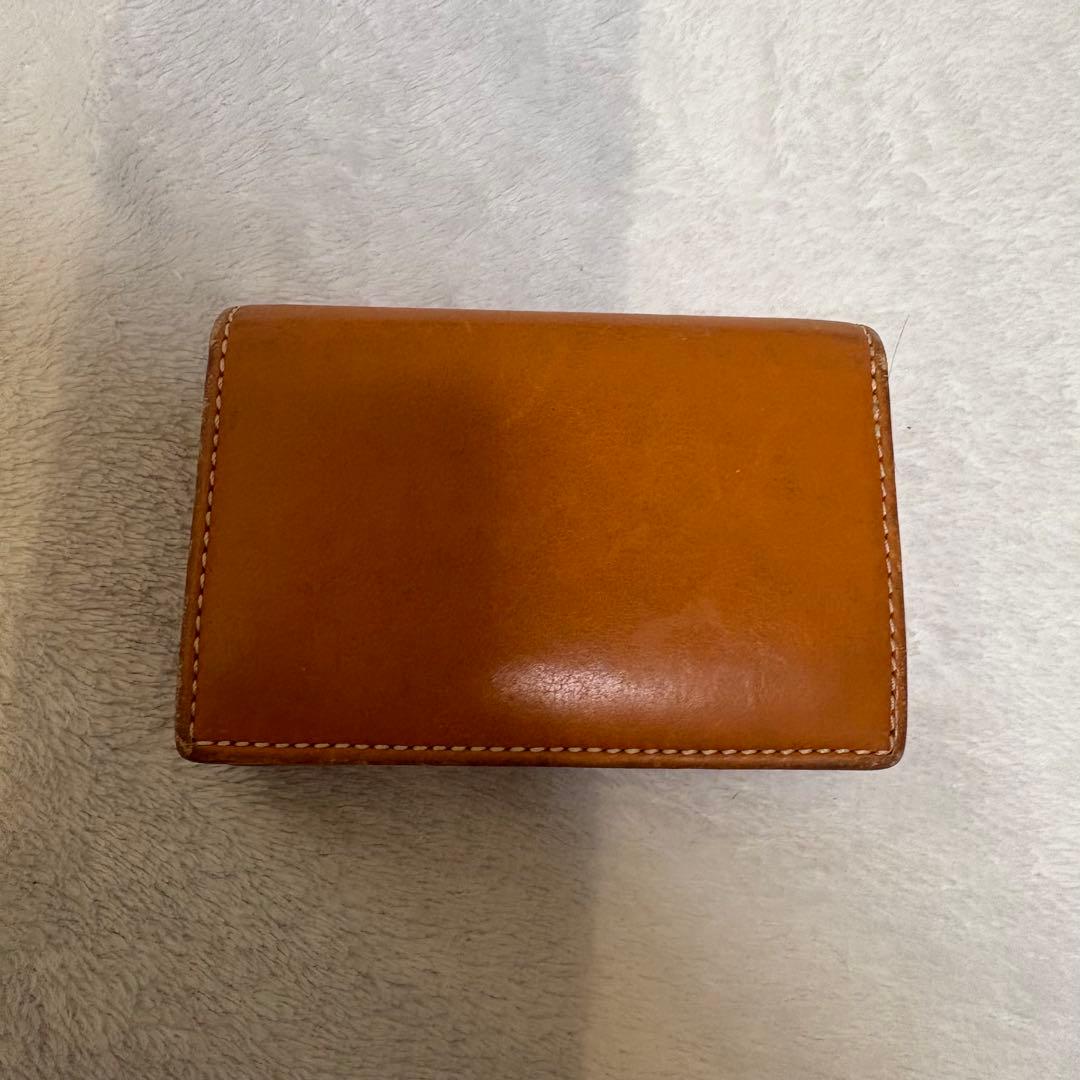 ディオール 二つ折り財布 レザー CDロゴ ヴィンテージ オレンジ