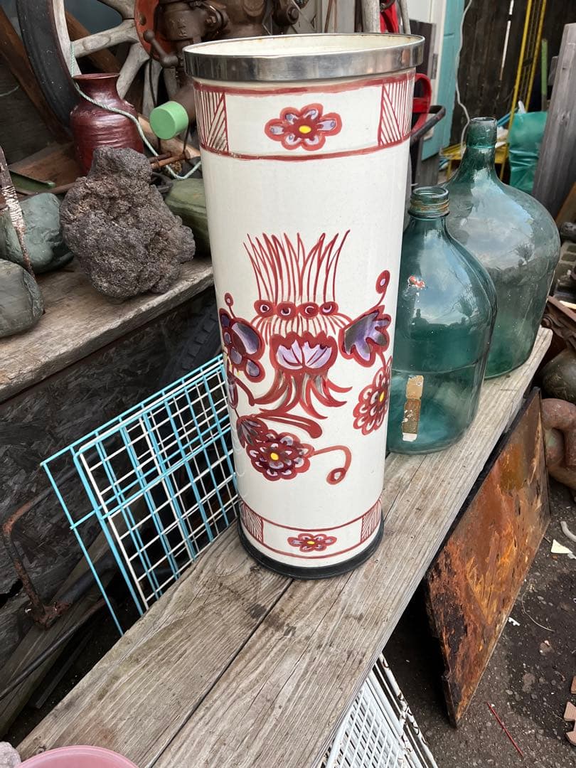 ホーロー傘立て、ホーロー雑貨、傘立て、ヨーロッパ傘立て、北欧雑貨、イタリア傘立て