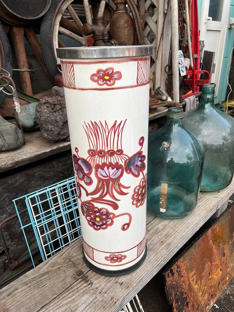 ホーロー傘立て、ホーロー雑貨、傘立て、ヨーロッパ傘立て、北欧雑貨、イタリア傘立て