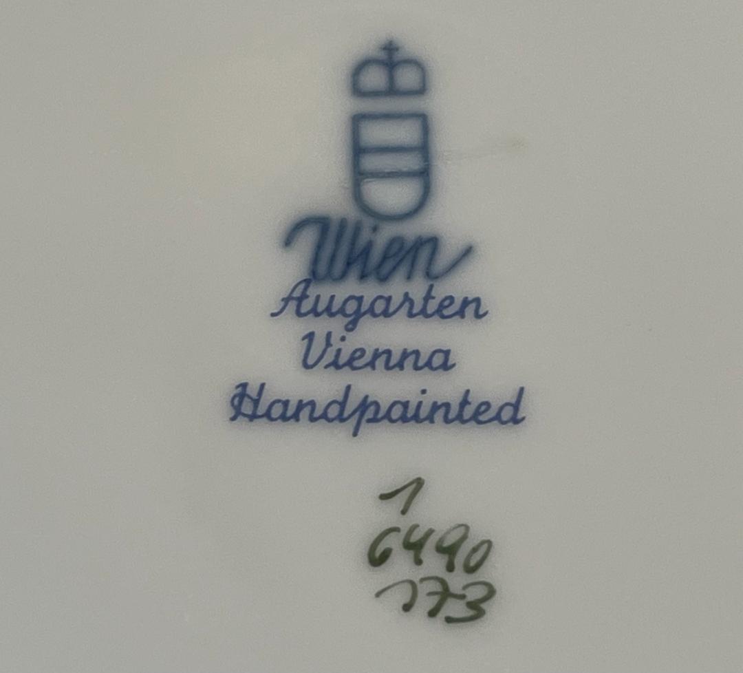 アウガルテン　ウィーン　スキャタードグレープリーブス　葡萄葉　ケーキプレート