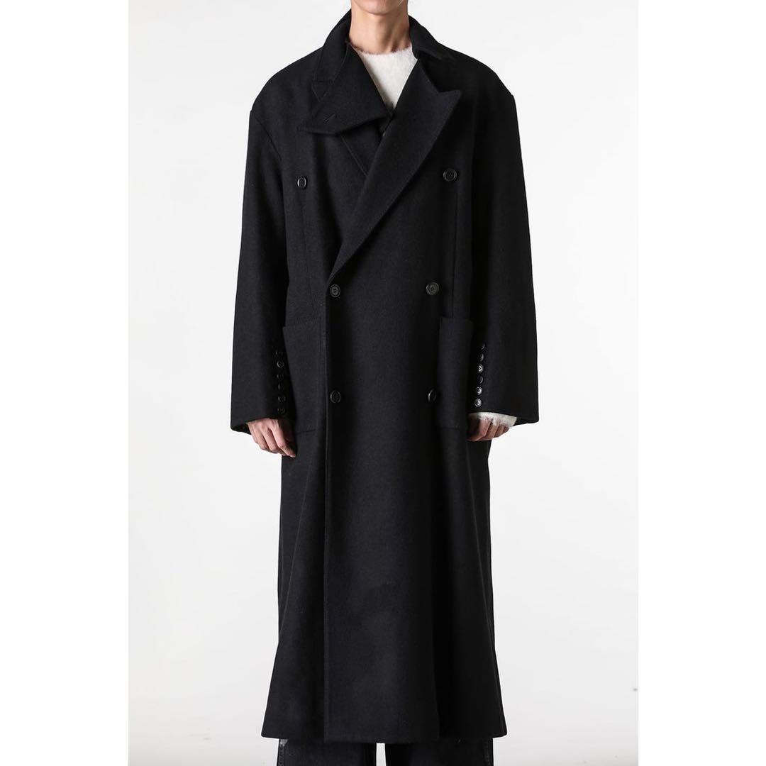 masu bat collar over coat ロングコート タグ付き