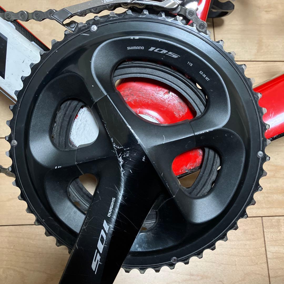 CARRERA エラクルTS 2012年モデルロードバイク 赤/白 サイズS