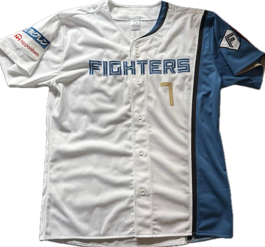 美品未着用　北海道日本ハムファイターズ 松本剛　レプリカユニフォームL
