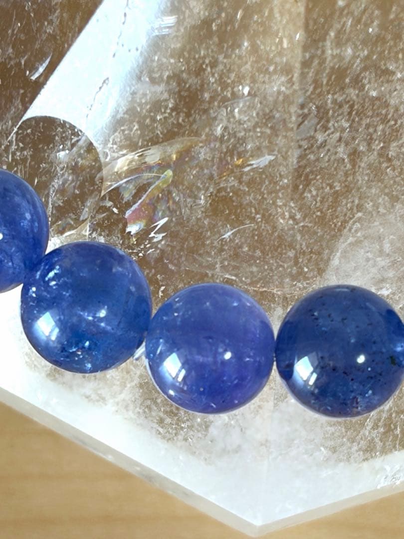 宝石質　タンザナイト　天然石　ブレスレット