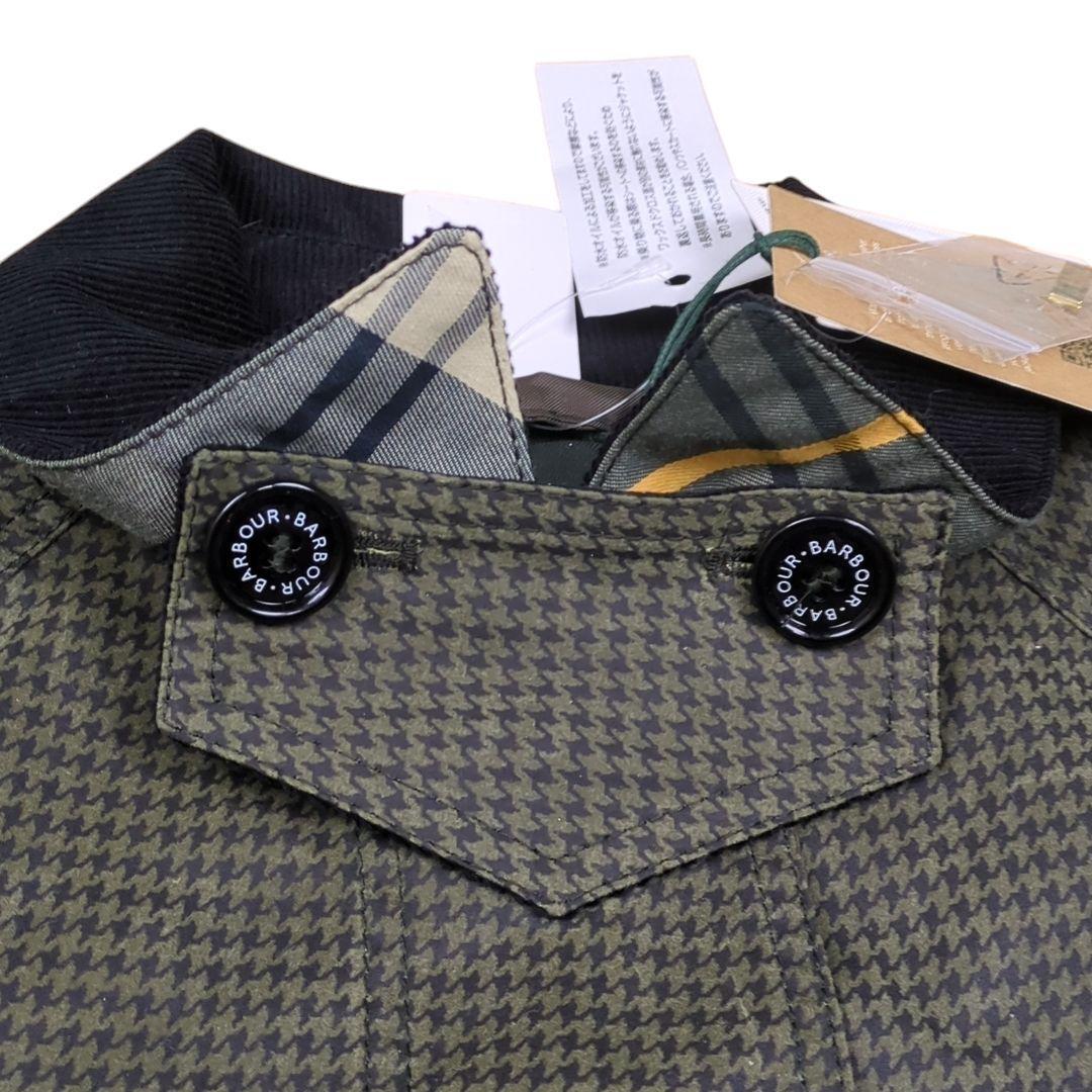 未使用 Barbour オイルド コート BURWICK WAX 千鳥柄