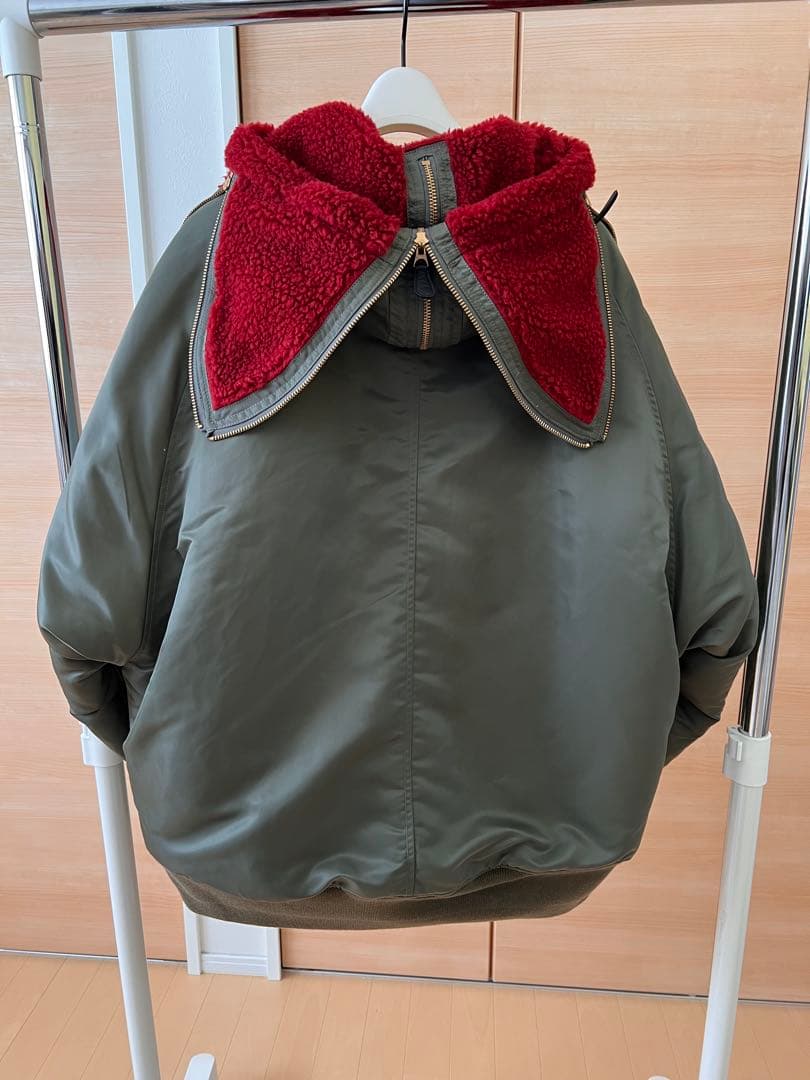 ジャケット・アウター Petal Mouth Hood Bomber Jacket N-2B