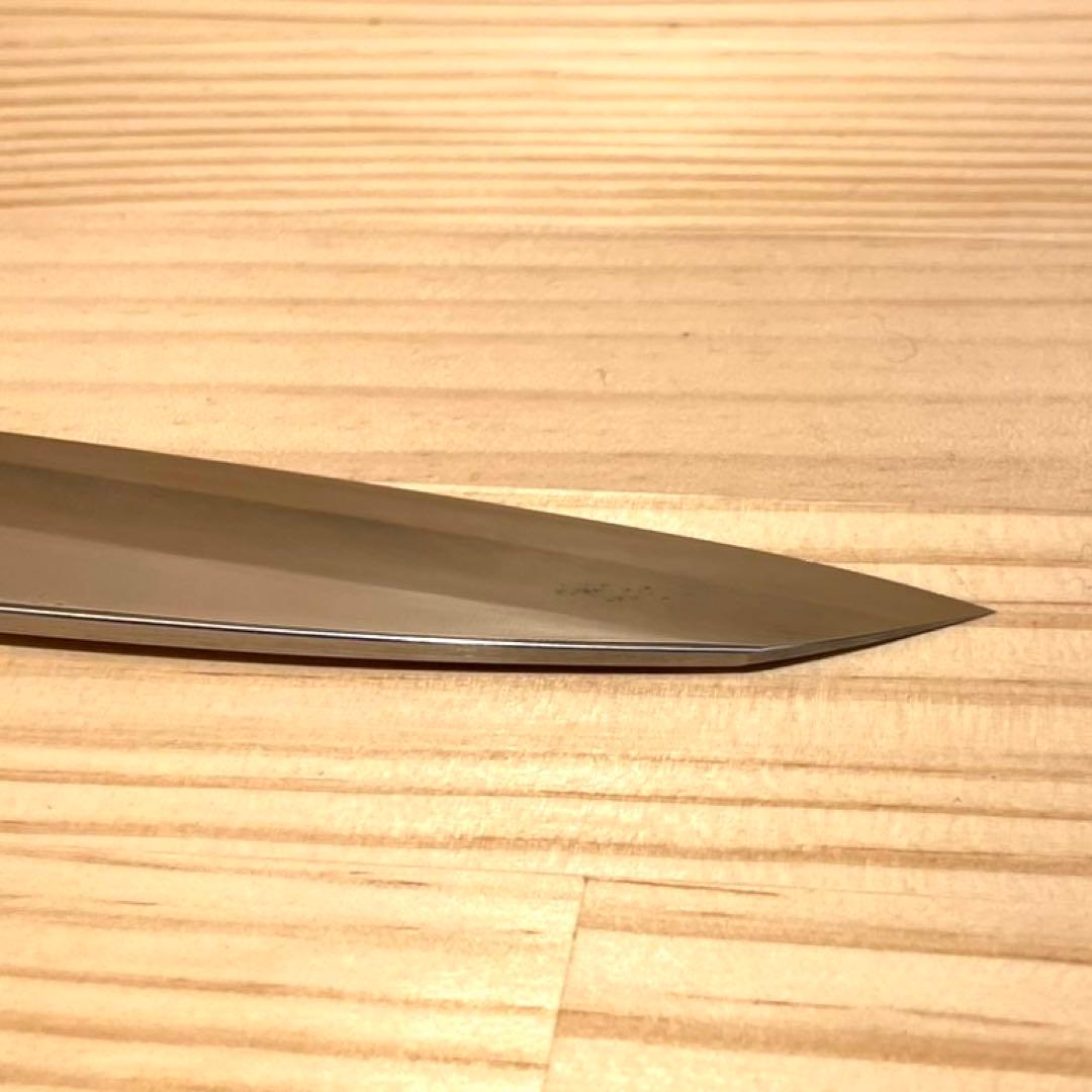 柳刃包丁 左 尺 30cm 刺身 紫檀柄 切付型 研ぎ済み 鏡面のような光沢