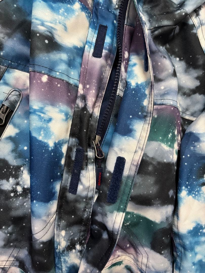 美品　PONTAPESポンタペス　スノボ　上下セット　ジャケットパンツ　宇宙柄L