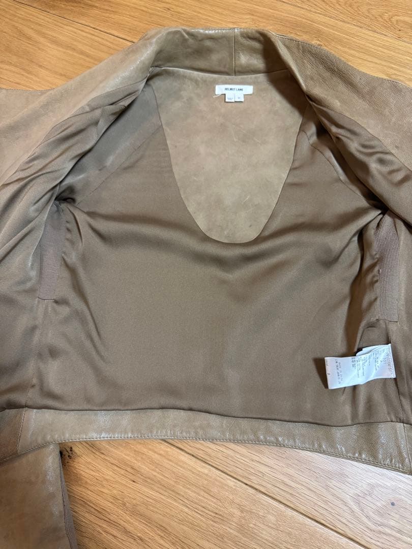 HELMUT LANG ベージュ レザージャケット P