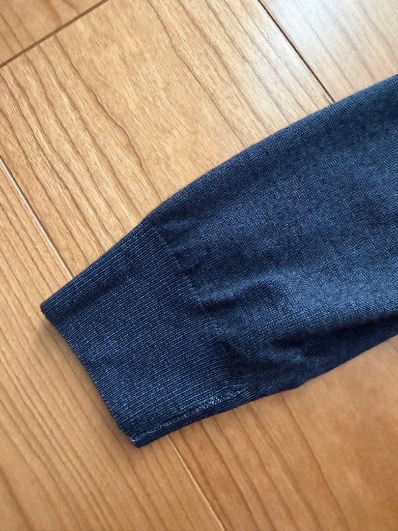Cruciani カーディガン Vネック ウール 48 ネイビー