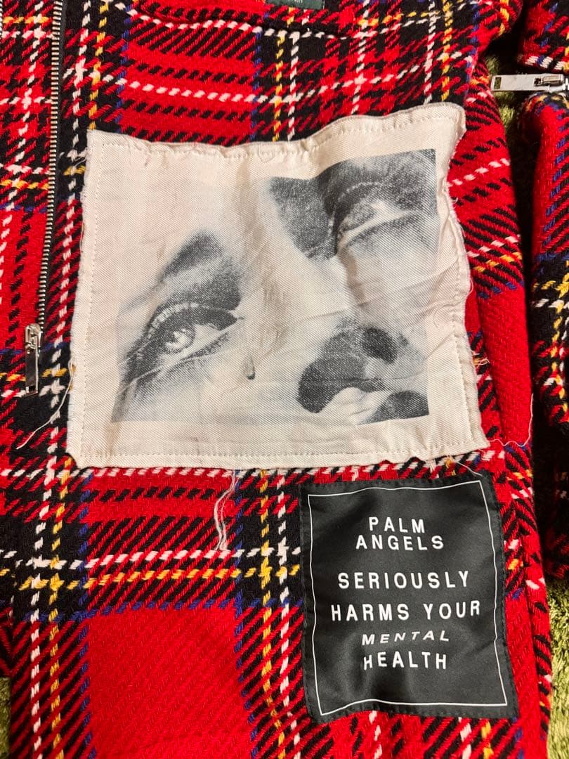 白濱亜嵐着　palm angels パームエンジェルス　チェックシャツ