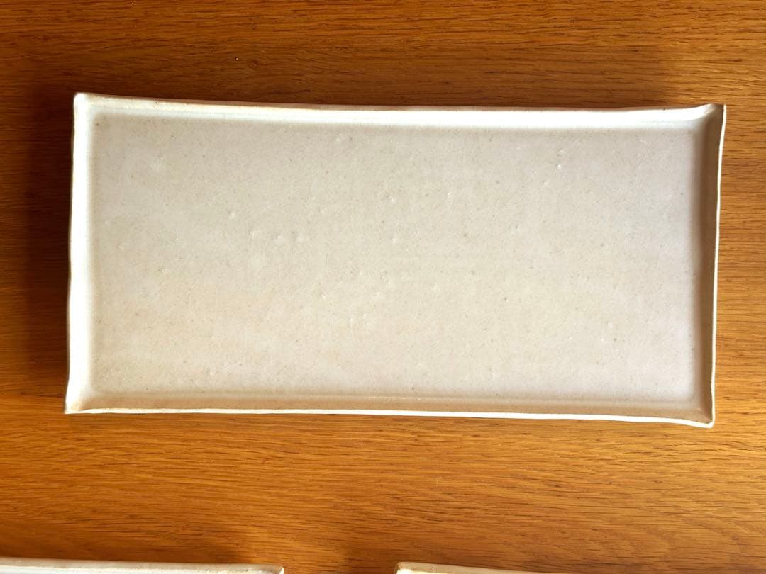 大皿　丸皿　角皿　長方皿　15枚セット！　淡いベージュ　同一トーン　唐津焼　作家