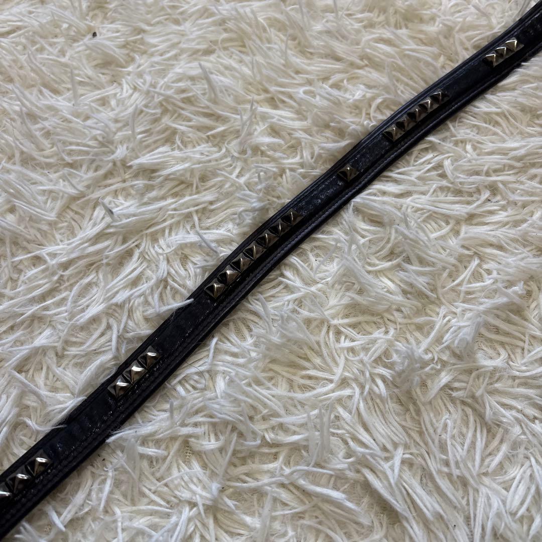 Roen ロエン スカル 髑髏 ドクロ　スタッズ レザー ベルト 黒 激レア☆
