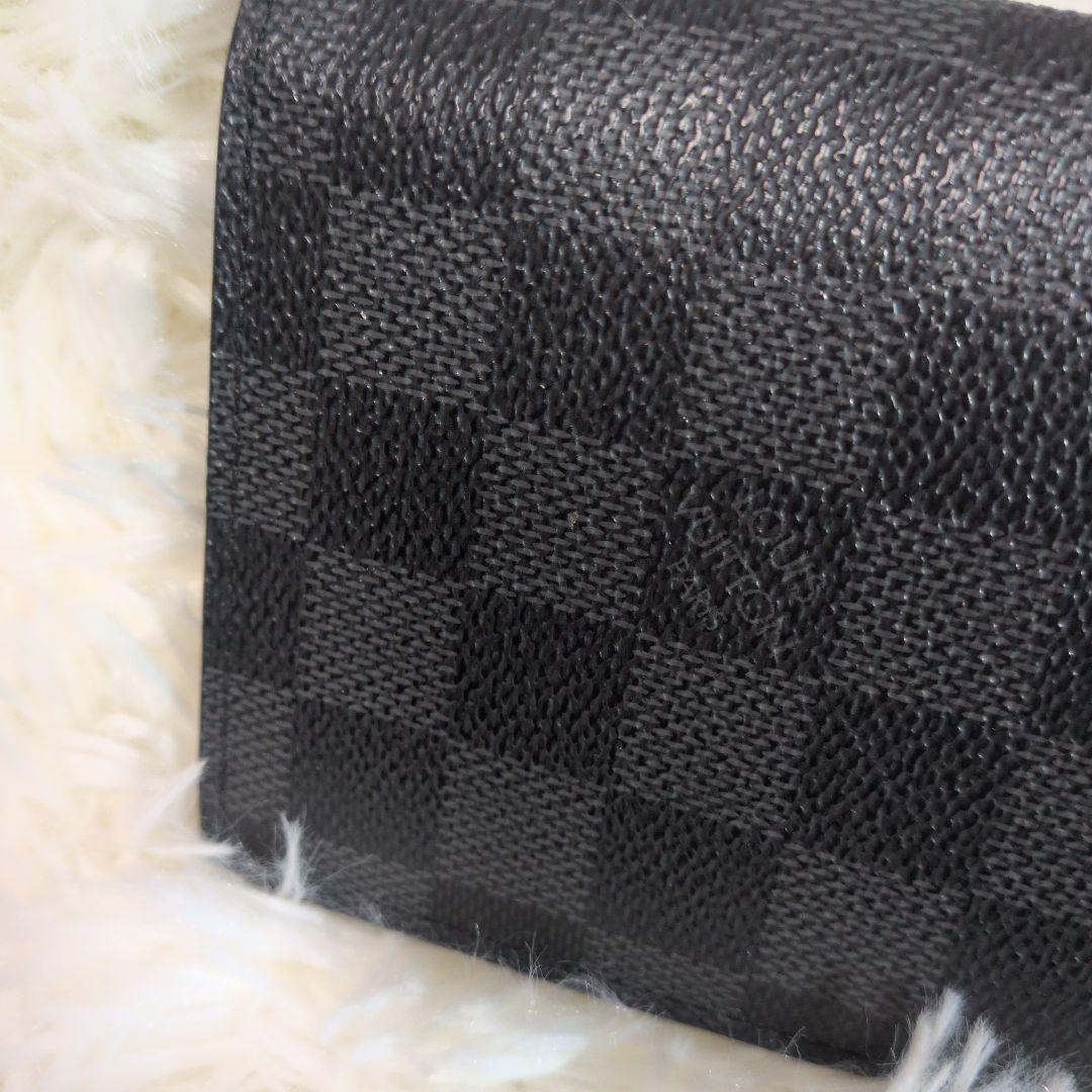 Louis Vuitton ルイ・ヴィトン ダミエ ブラック 二つ折り財布