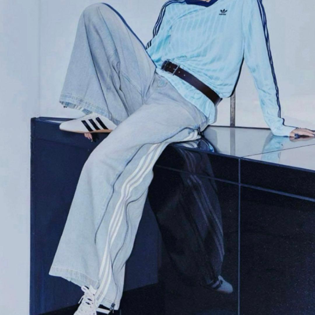 adidas ジップデニムパンツ 24 アディダス