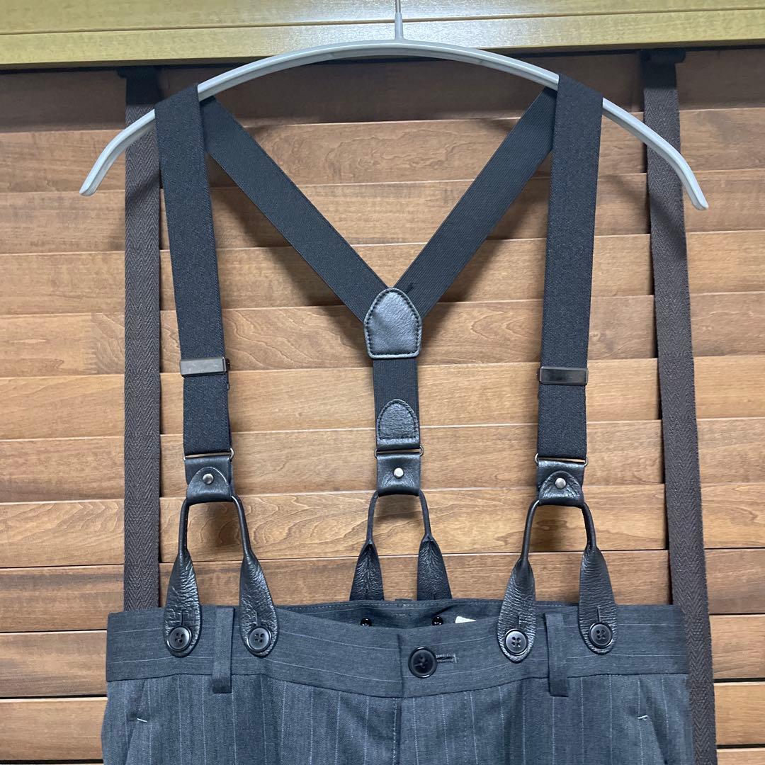 plage サスペンダー付きワイドパンツ