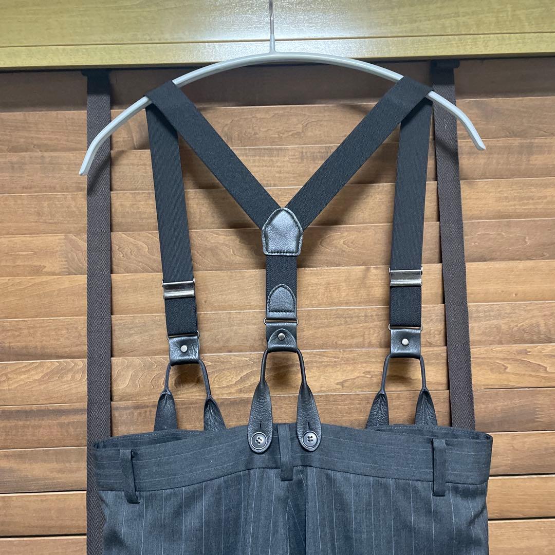plage サスペンダー付きワイドパンツ