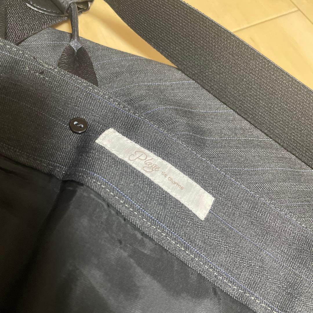 plage サスペンダー付きワイドパンツ