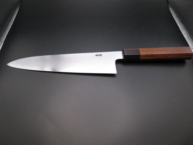 [新品未使用] 和牛刀 210mm 白紙2号 紫檀 八角