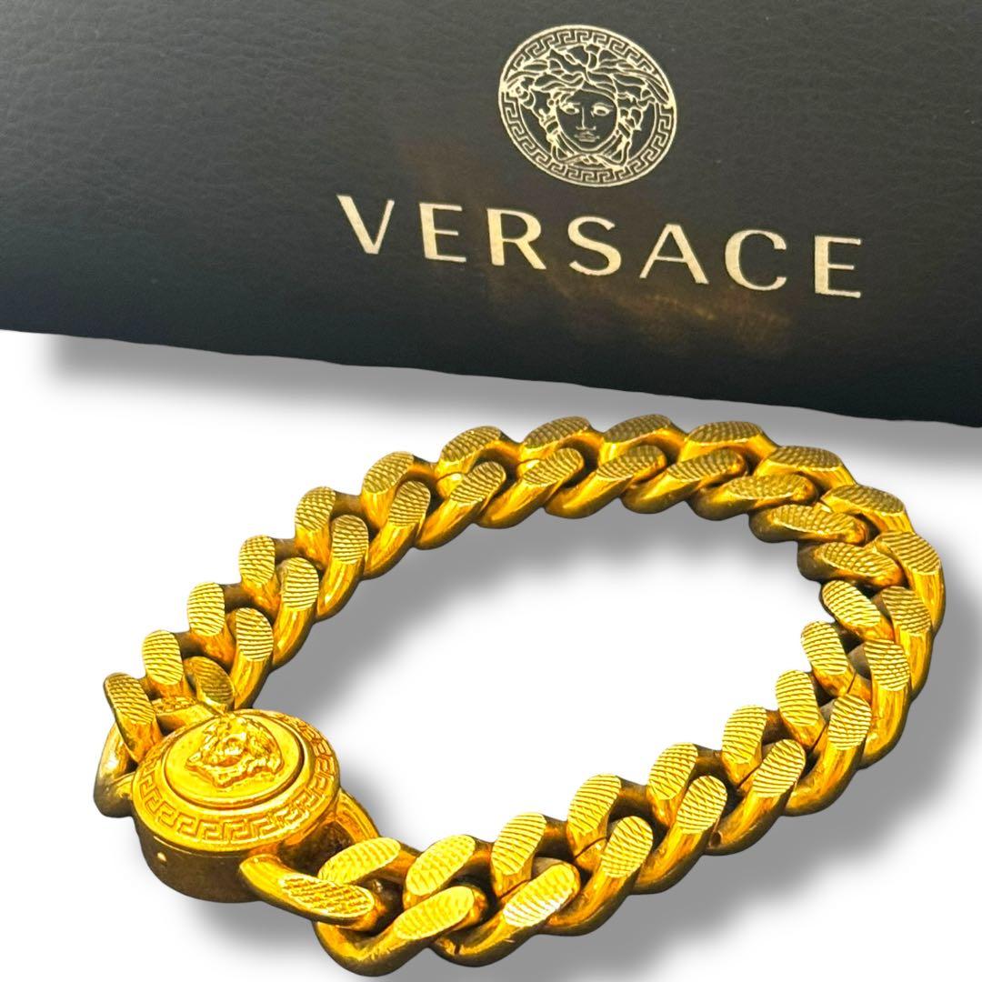 希少 極美品✨ヴェルサーチ メデューサ 喜平チェーン ゴールド ブレスレット