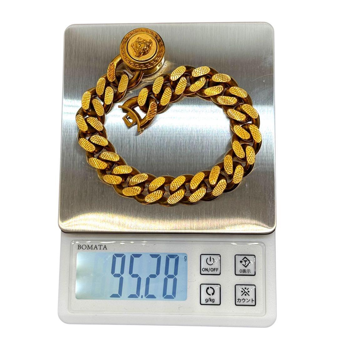 希少 極美品✨ヴェルサーチ メデューサ 喜平チェーン ゴールド ブレスレット