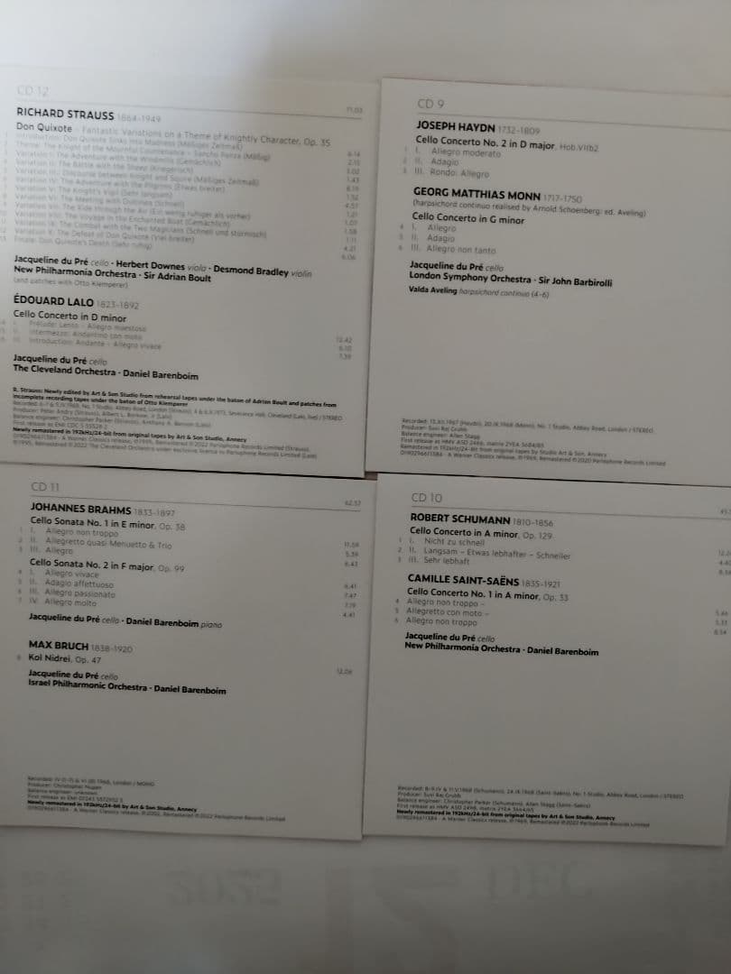 ジャクリーヌ・デュ・プレ 完全録音 23CD