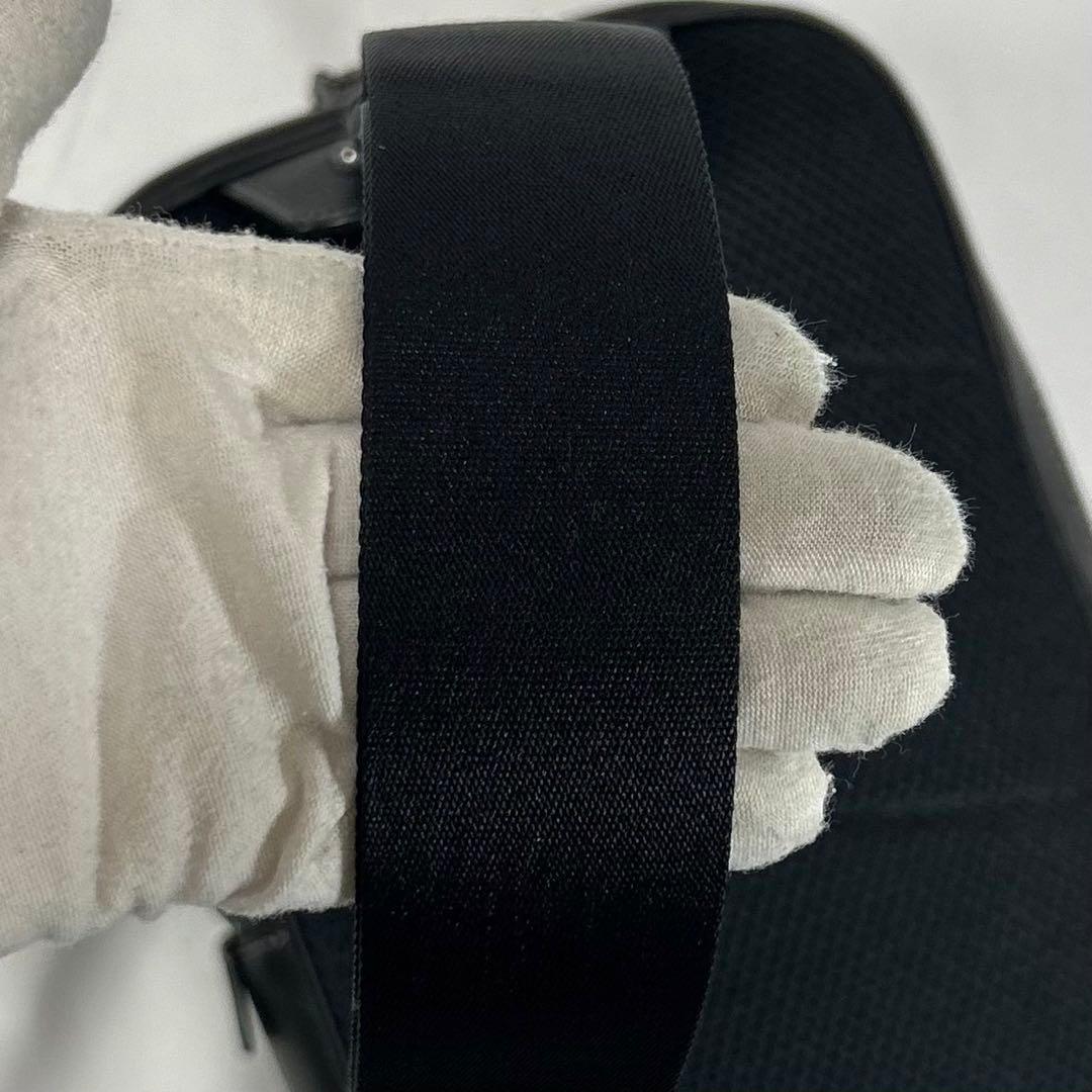 【極美品】コーチ トラックパック ボディバッグ Disneyコラボ レザー 黒