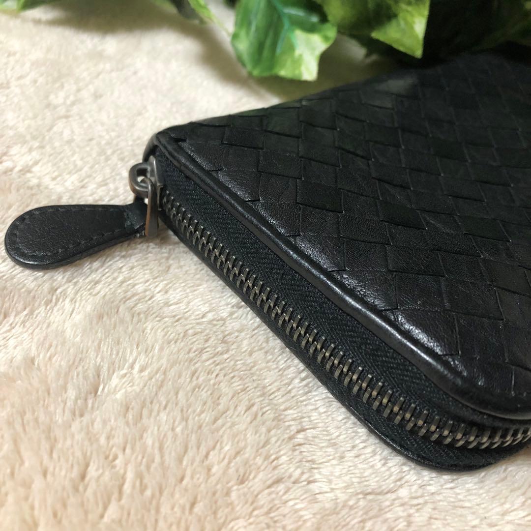 NASpirit　ボッテガヴェネタ　長財布イントレチャート　ラウンドジップ