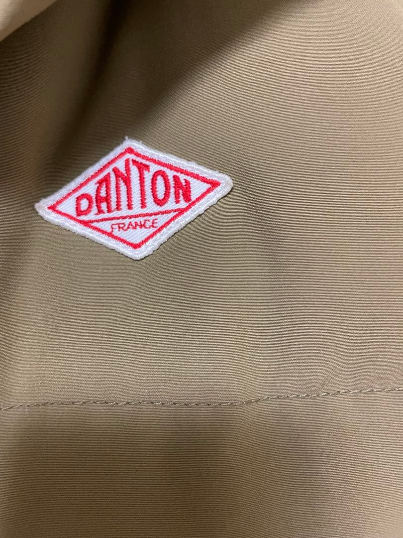 DANTON フード付きダウンジャケット サイズ36 カーキ