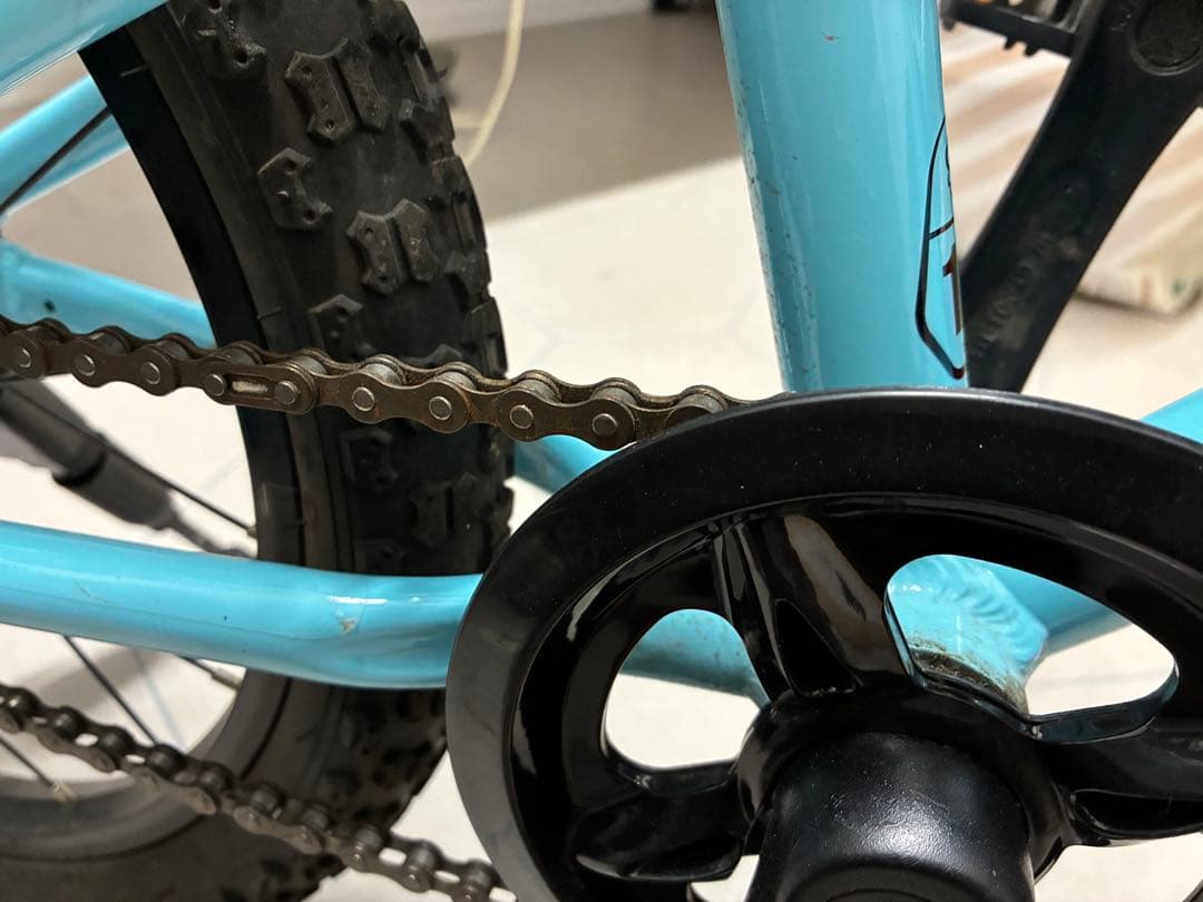 【札幌市受渡し希望】ヨツバサイクル　18インチ　ラムネブルー　室内保管