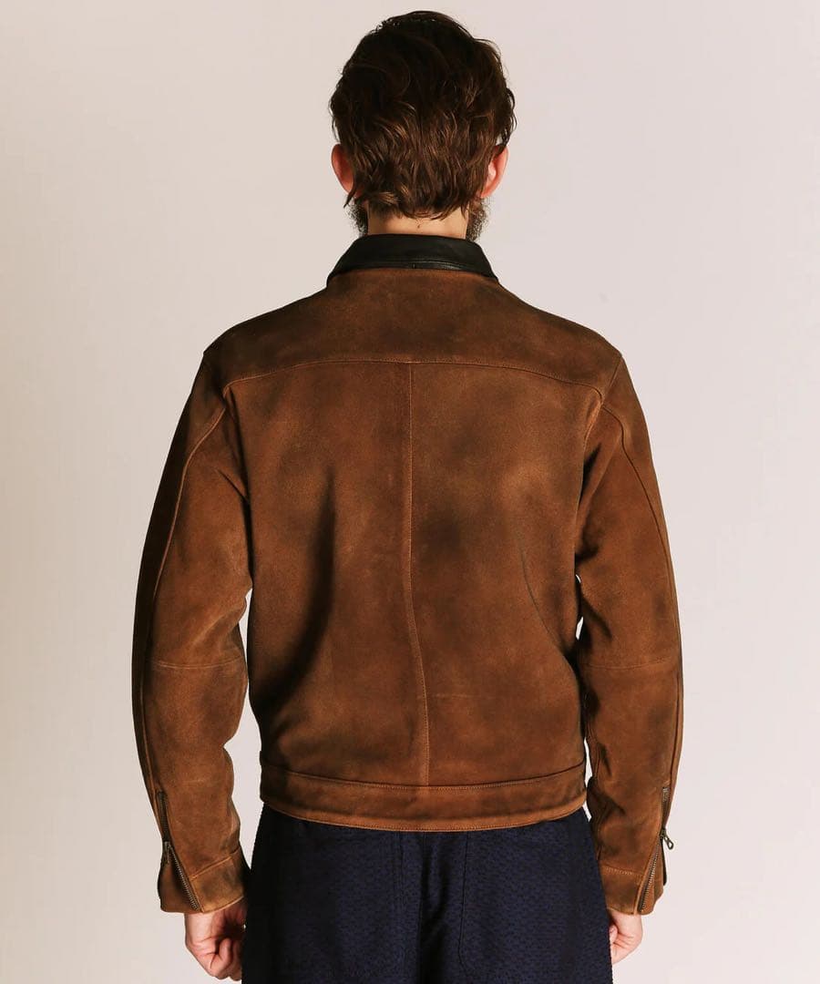 schott ニュービー　スエードジャケット　レザー