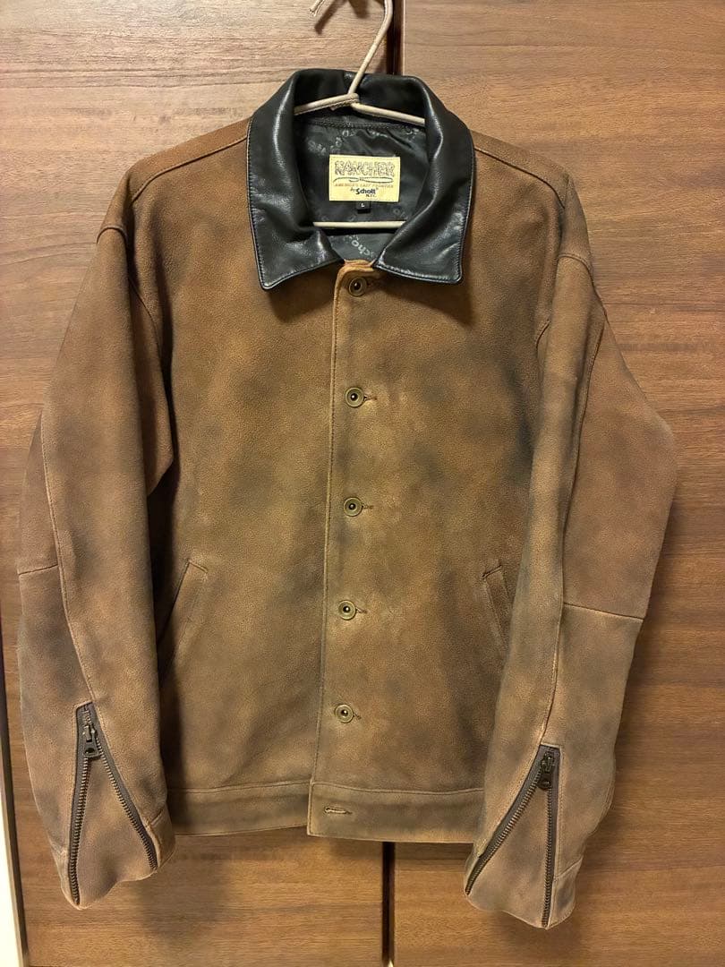 schott ニュービー　スエードジャケット　レザー