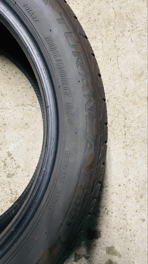 25年製！205/50R17 ブリヂストン トランザ