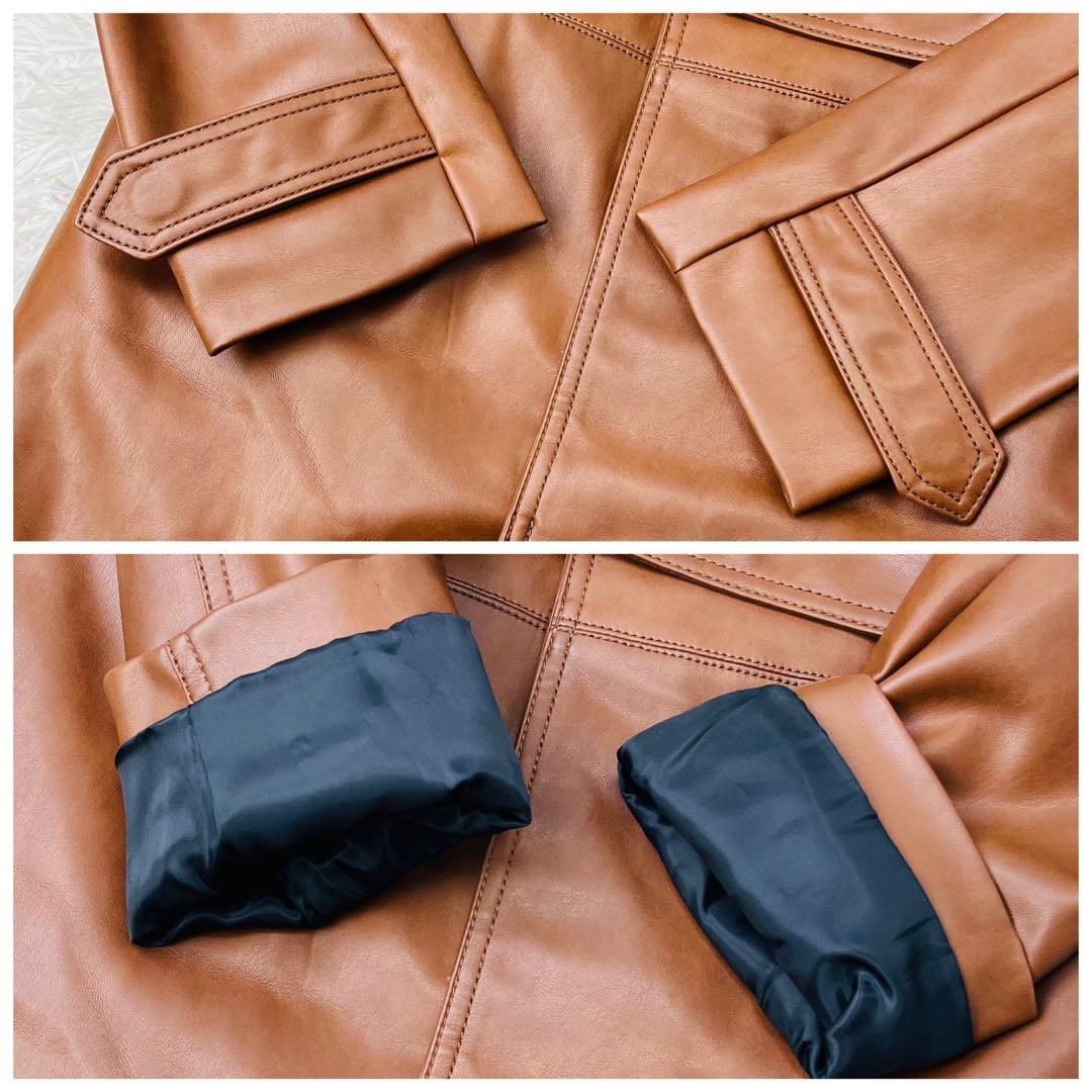 未使用 タグ付✨ZARA トレンチコート ロングコート ベルテッド 茶 XL相当