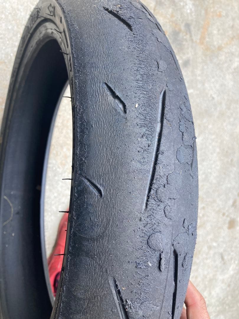 美品 ダンロップ α-13SP 110/70 140/70 CBR250R RR