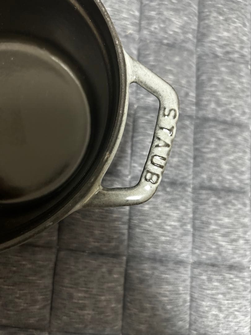 STAUB LA COCOTTE 14センチ　グレー　小鍋　ココット鍋　ストウブ