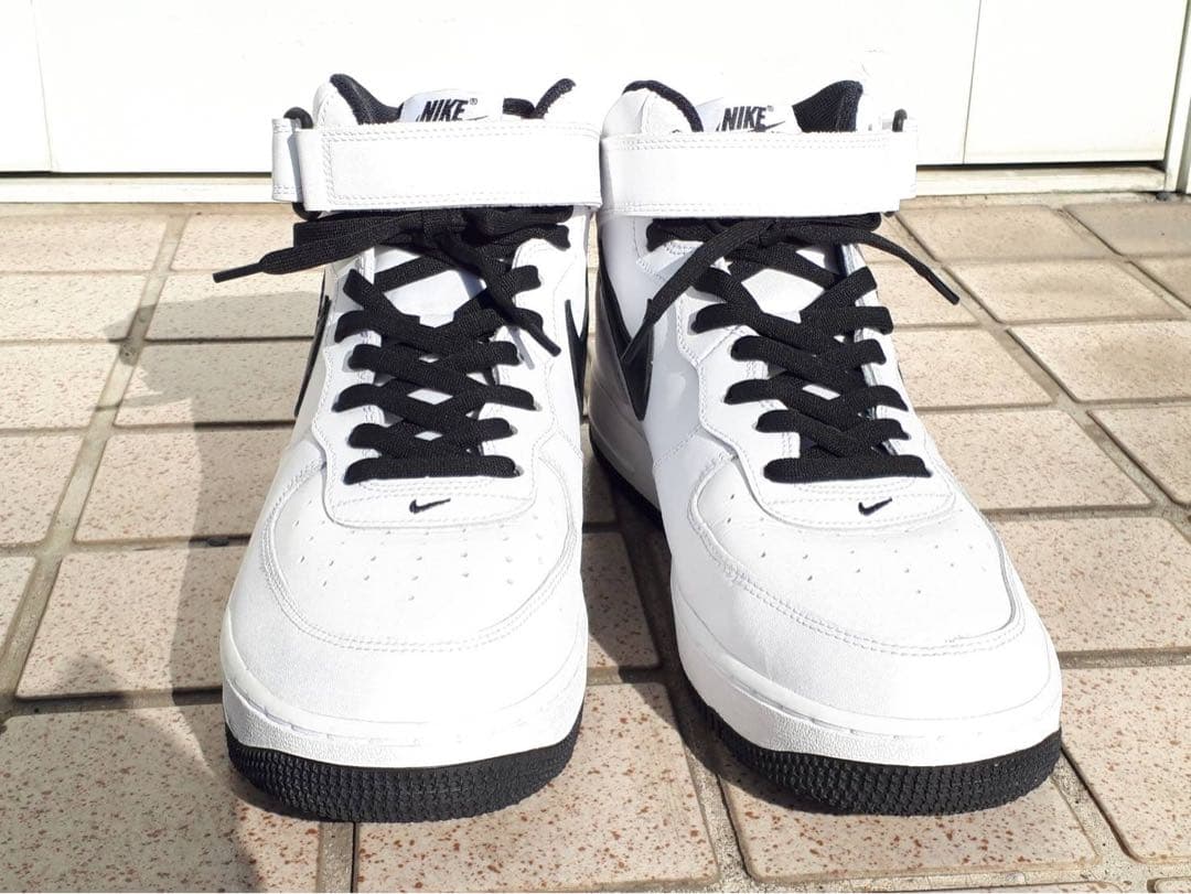 最終※NIKE ナイキ エアフォース1 AIR FORCE 1 白黒 28㌢