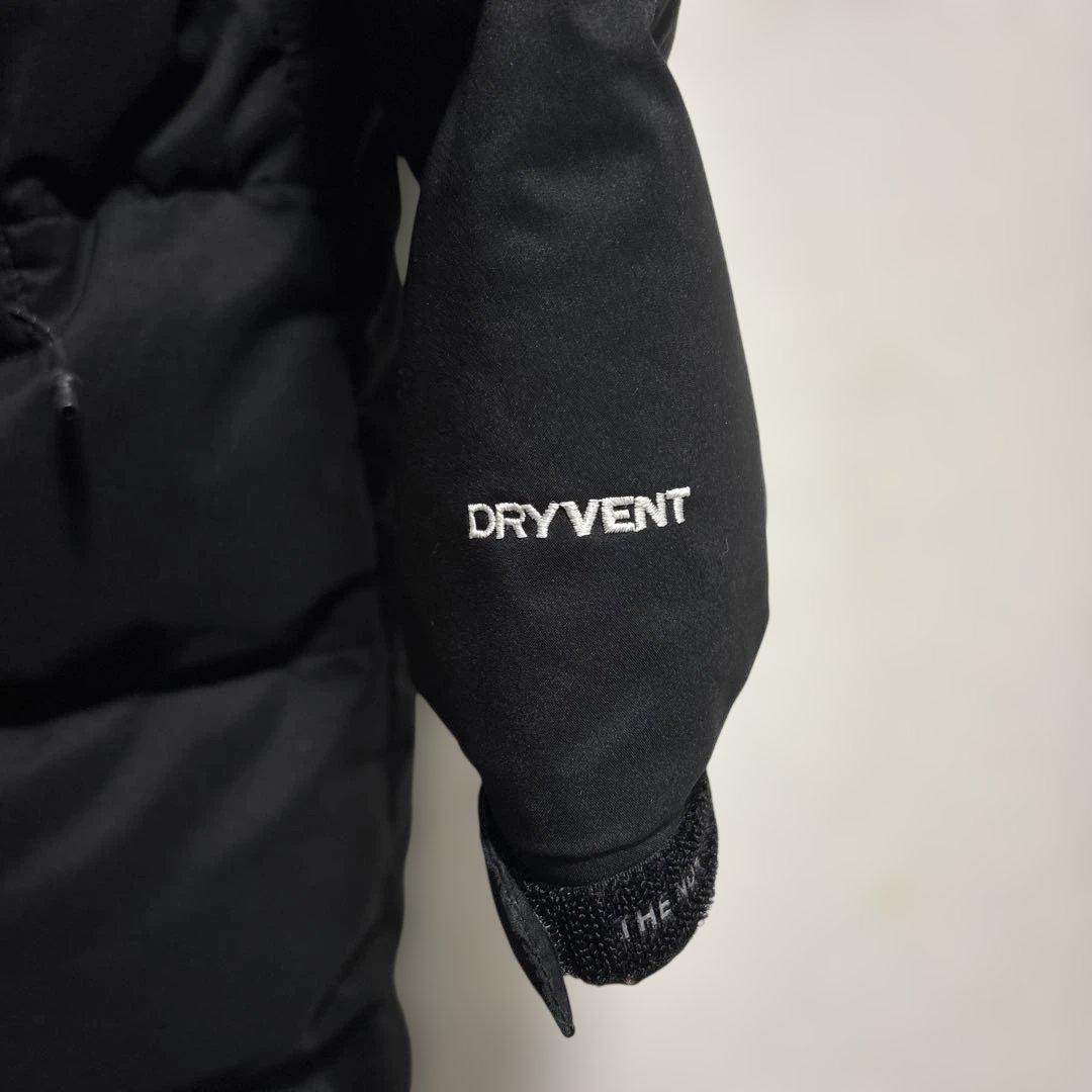 【クリーニング済】ノースフェイス DRYVENT ロングダウン S キッズ160