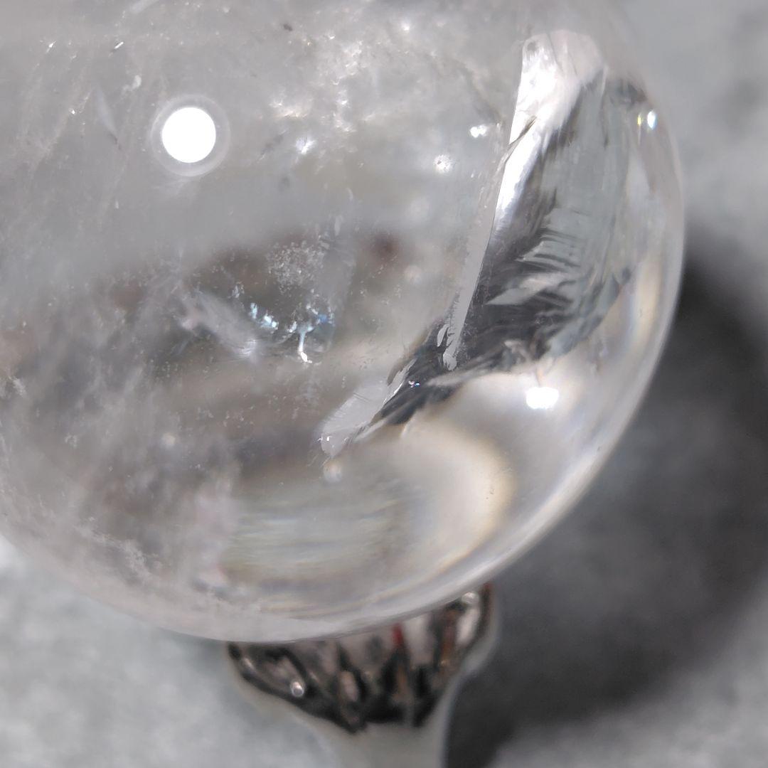 水晶玉 直径3.5cm クリアクォーツ 天然石 　置物 浄化