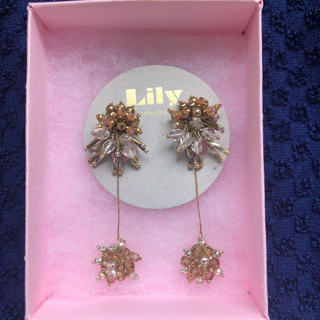 【美品】Lily jewelry ハンドメイド イヤリング