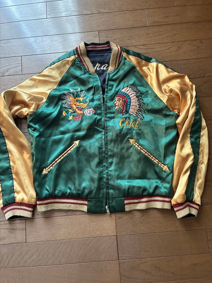 スカジャン舞妓xCHIEFテーラー東洋　TT11381サイズM 中古美品