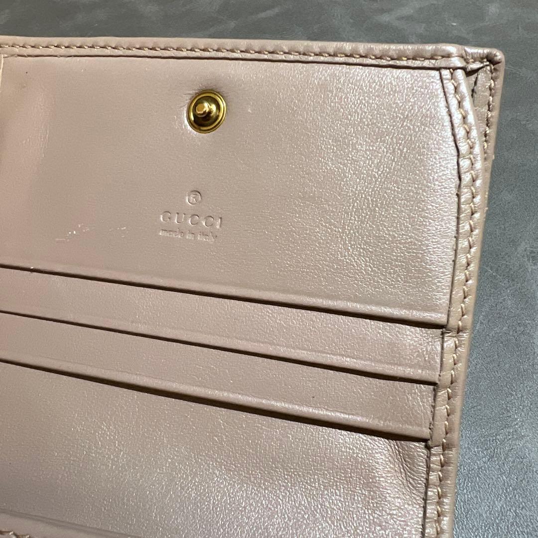 GUCCI 二つ折り財布 ggマーモント キルティング レディース