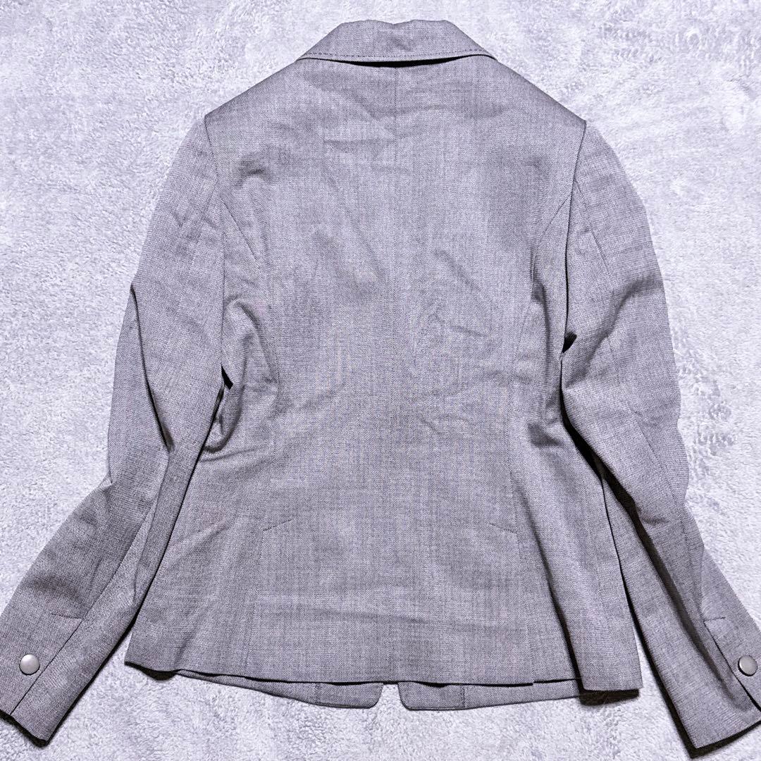 【未使用】ジバンシー パンツスーツ ワイドパンツ ステッチ ウール シルクM