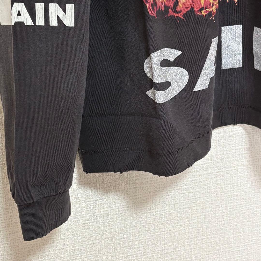 新品 セントマイケル ロングスリーブTシャツ ブラック Lサイズ