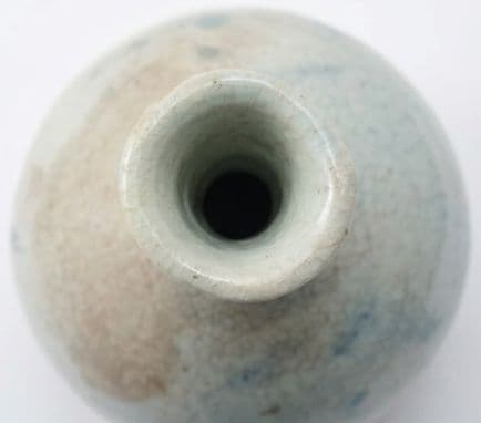 ■□■白磁染付瓶■□■李朝時代後期■□■18世紀〜19世紀■□■鑑定済■□■