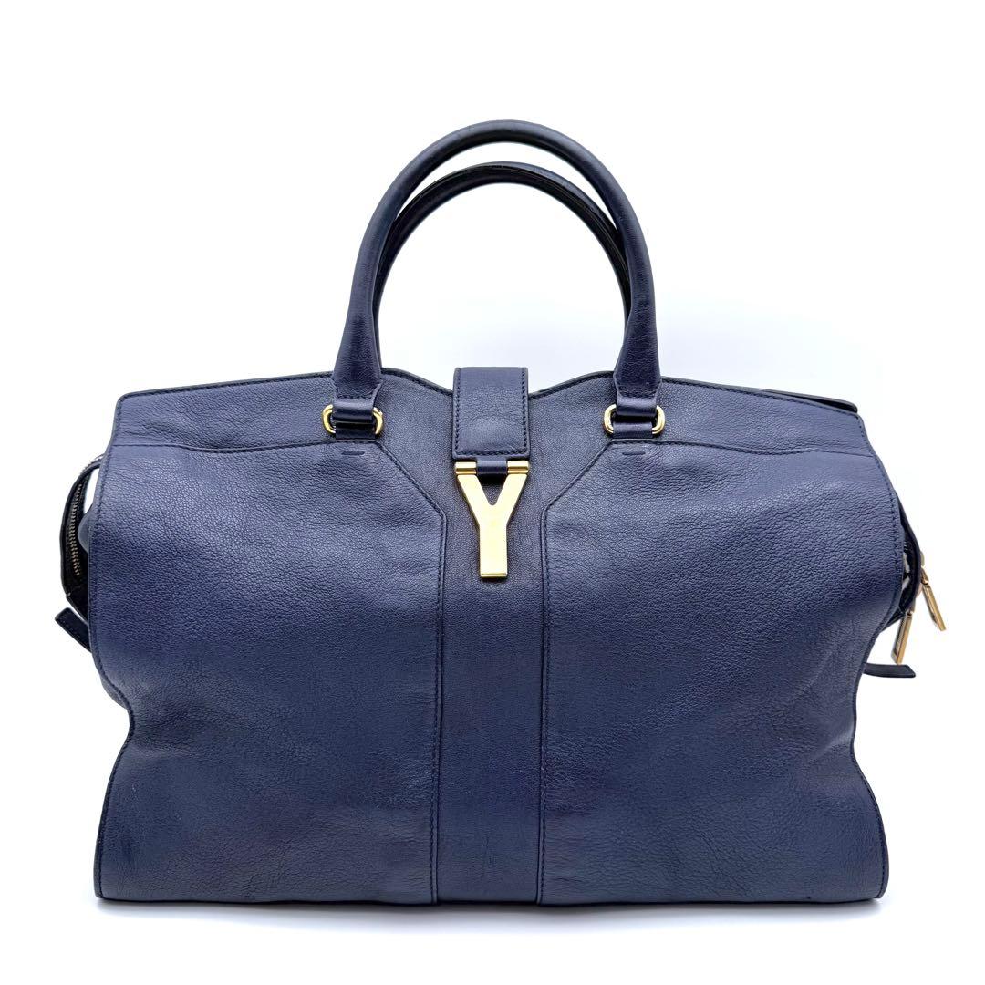 Yves Saint Laurent カバスシック　Yライン　レザートートバッグ